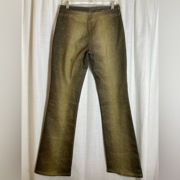 Y2K Express GOLD Sparkle Jeans Size 4. - Picture 6 of 7